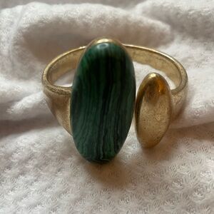 RLM Gold and Green Women's statement bracelet